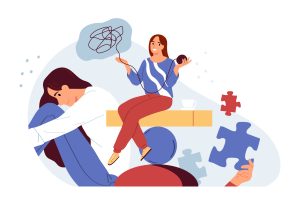 necesidad de control ansiedad ilustración