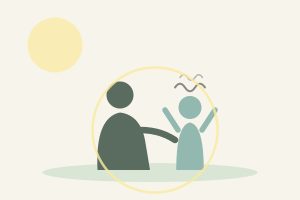 rabietas en niños acompañamiento ilustración